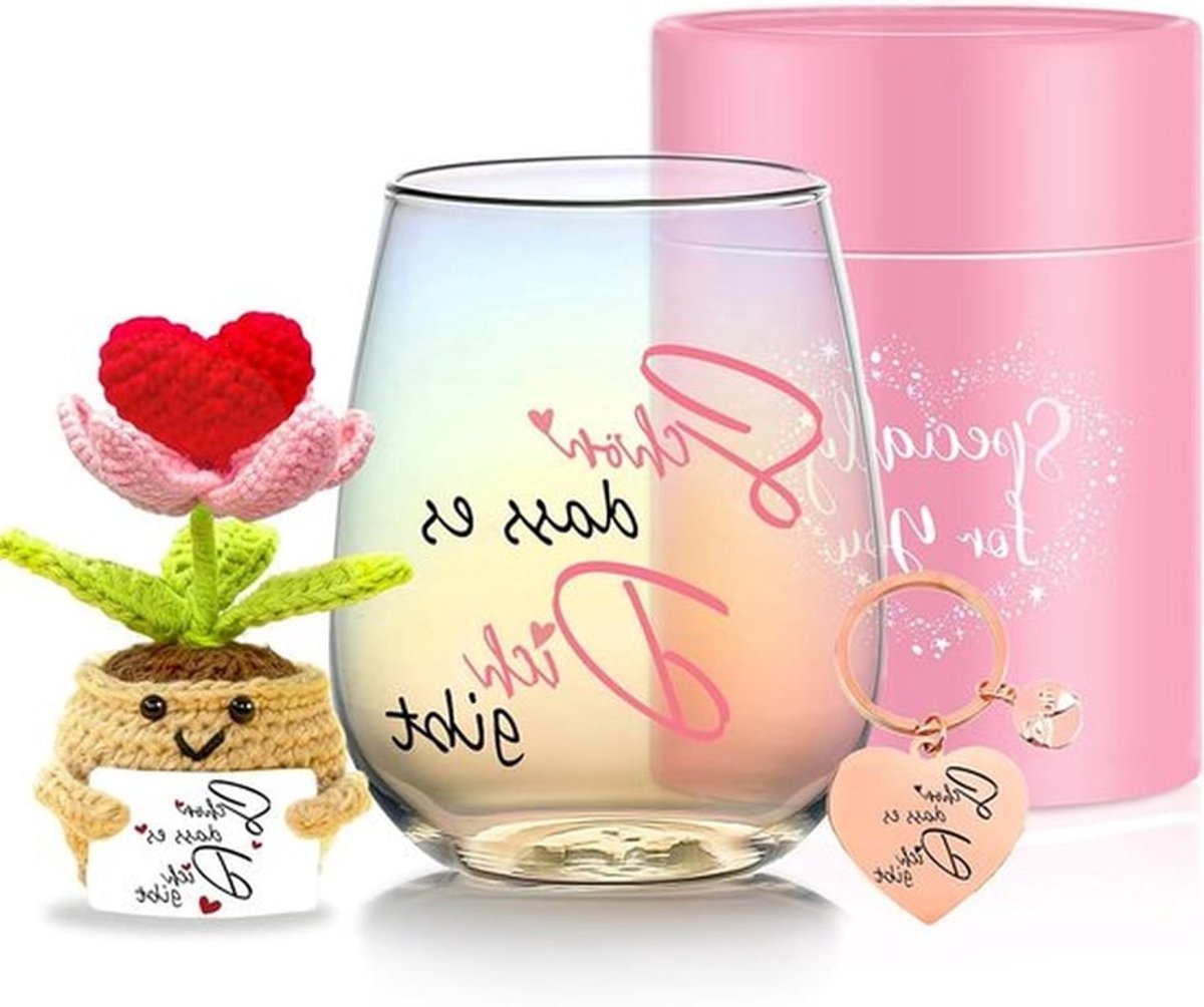 Persoonlijke wijn glazen voor vrouwen, unieke cadeaus voor vriendin, moeder, en zus - perfect voor verjaardagen en feestdagen