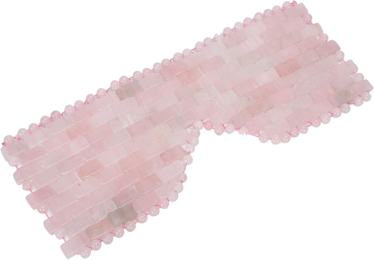 Jade Oogmasker voor Vermoeide Ogen - Natuurlijke Koeling, Vermindert Donkere Kringen en Wallen met Gelaatsmassage