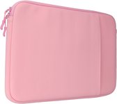 Roze imoshion laptop sleeve met ritssluiting aan de zijkant.