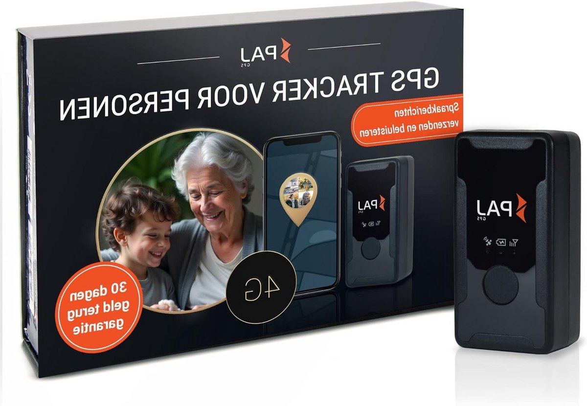 GPS Tracker - Persoonlijke Locator - Veiligheid Bewaken - SOS Knop - 14 Dagen Batterij - Zwart