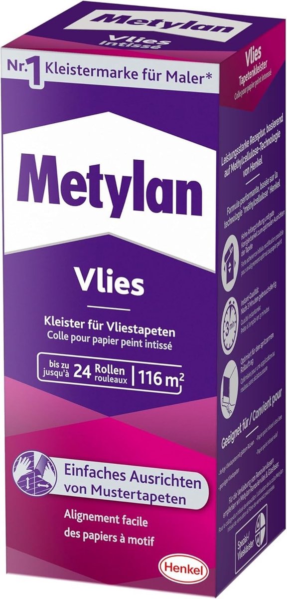 Solidchoice - Niet-geweven Behanglijm voor Glad en Textuur Behang, 720 g