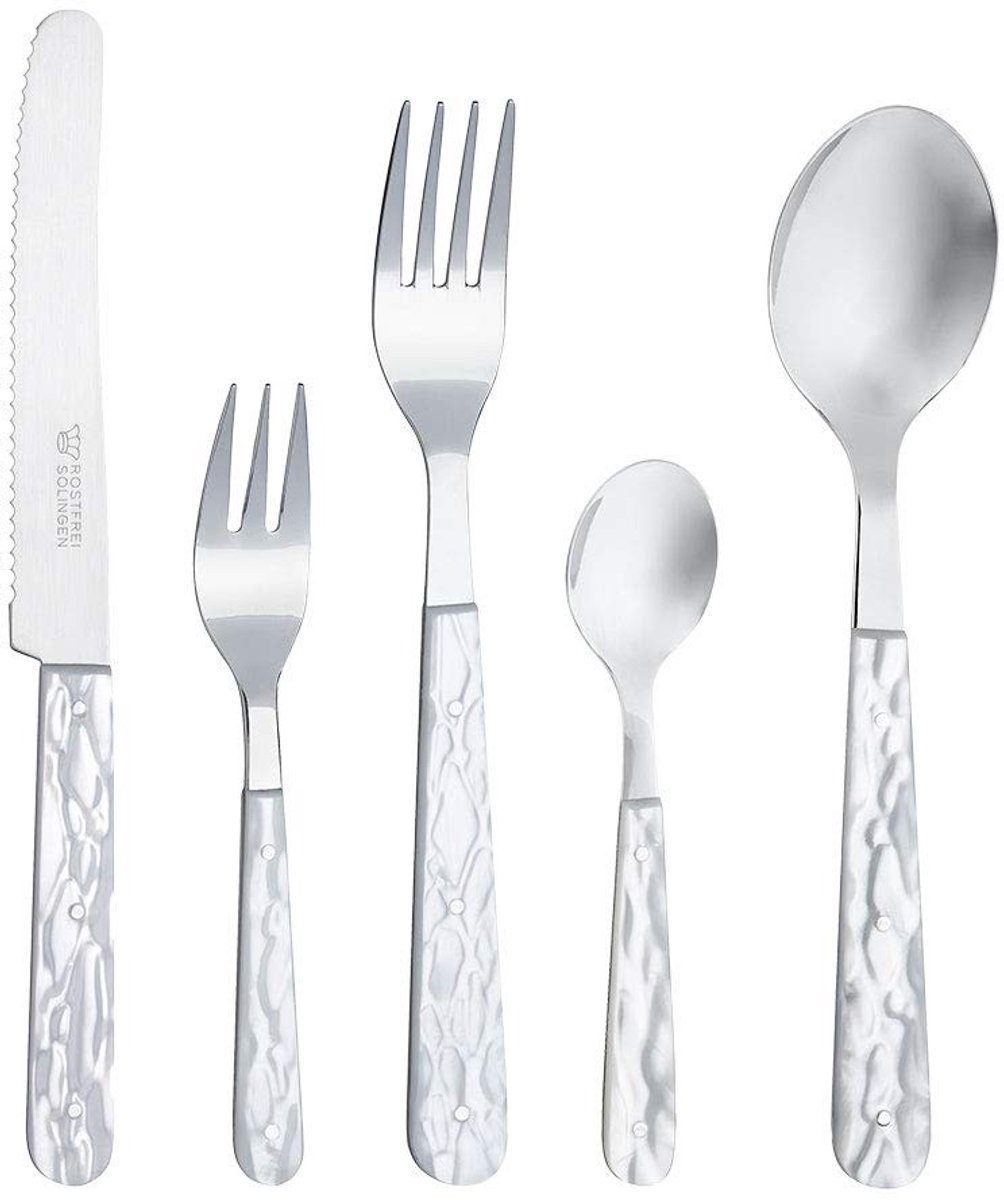 Solidchoice - 5-delig Bestekset met Imitatie Parelmoer