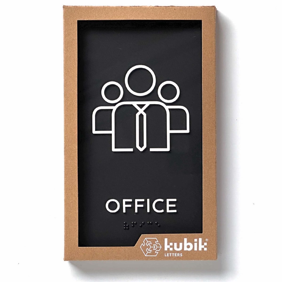 Solidchoice - Modern Deurbord met Braille voor Kantoor
