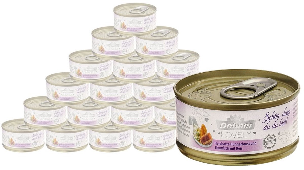 Solidchoice - Premium Kattenvoer met Kip en Tonijn, 24 x 70 g