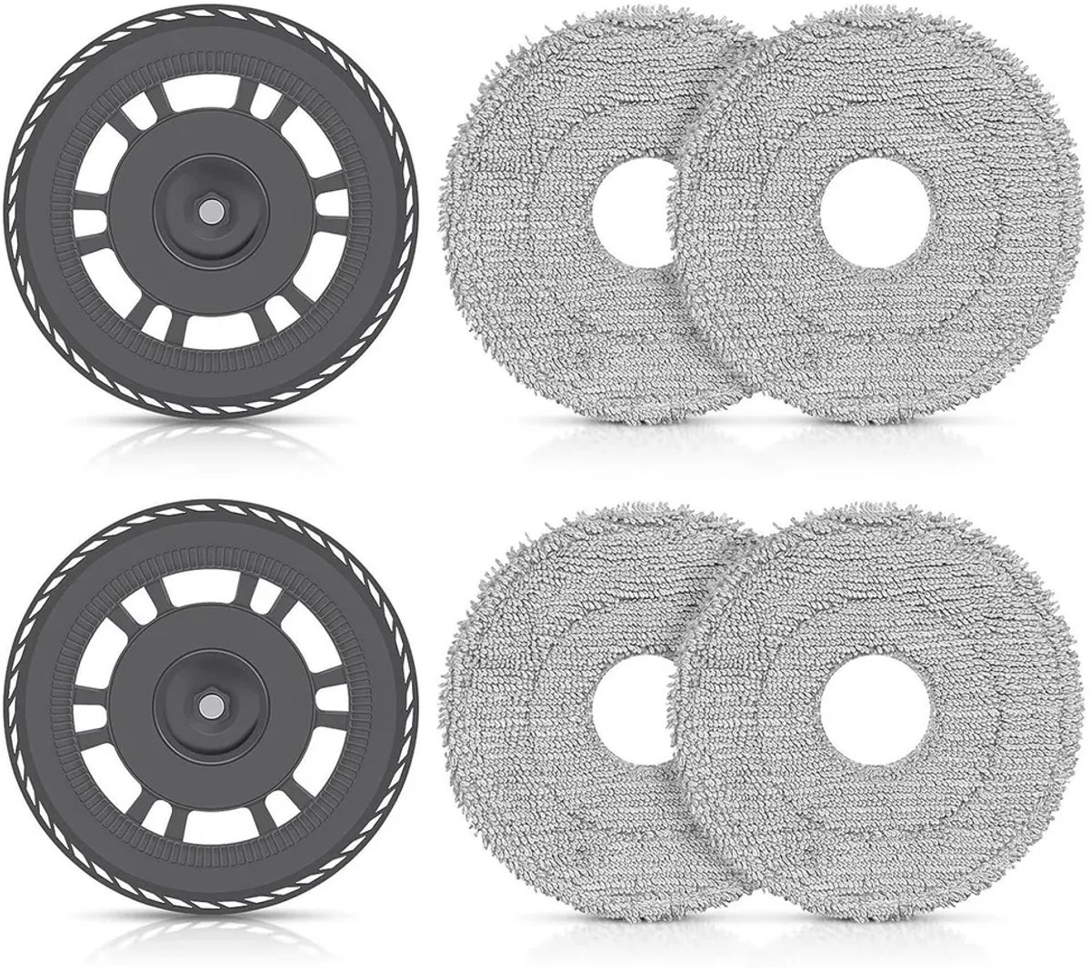 Dweilkoppen Geschikt voor 2 dweilvoetplaten, vervangingsonderdelen, dweildoeken en accessoires Geschikt voor Dreame L10s Ultra Gen 2 / Mova E30 Ultra stofzuigers.