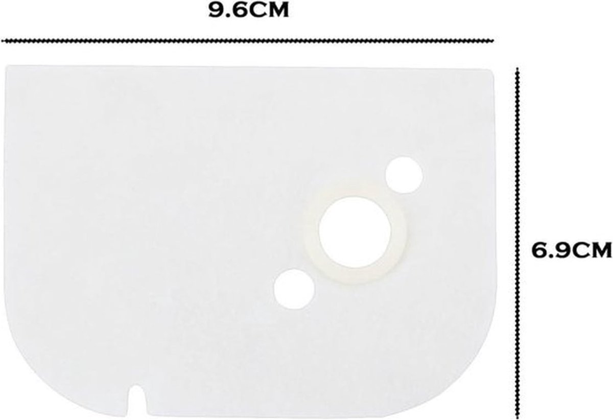 - Kettingzagen Luchtfilters - Filterplaat - Vervangt 1120-120-1600 - Compatibel met Stihl 009 010 011 012 - ST600 - 2 stuks - Geschikt voor - Kettingzagen 11201201600 - Rood