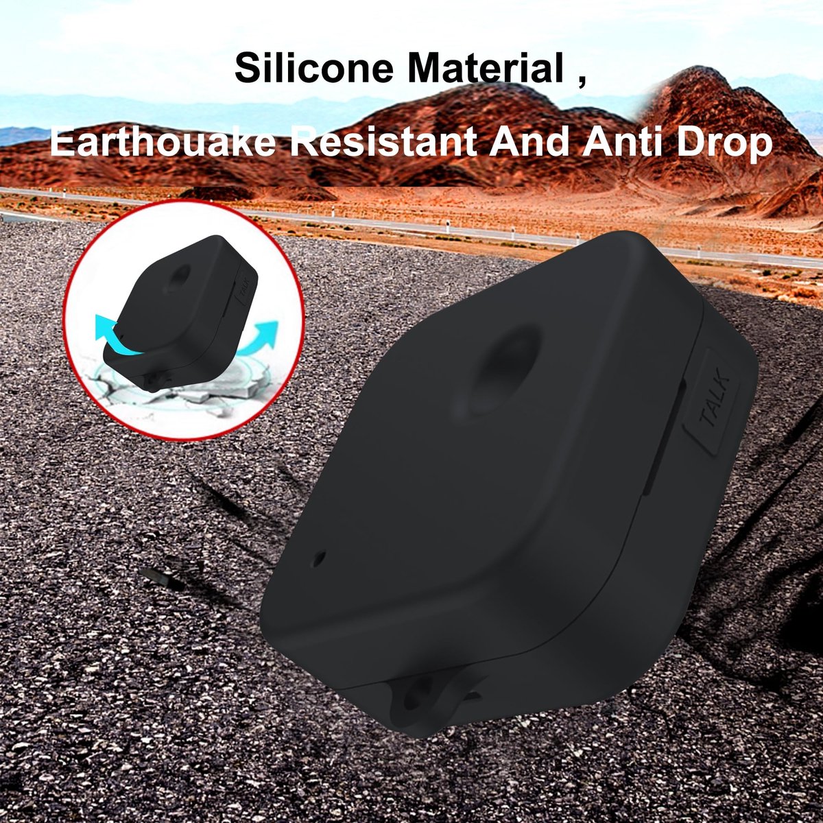 Solidchoice - Zwarte Shockproof Case voor Earbuds