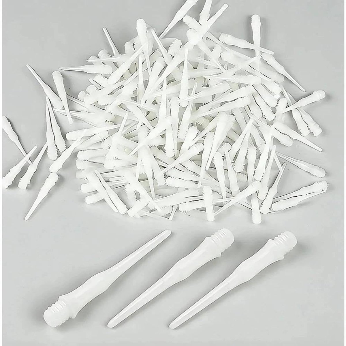 Solidchoice - 200 Stuks Kunststof Dartpunten 27mm met 2BA Schroefdraad