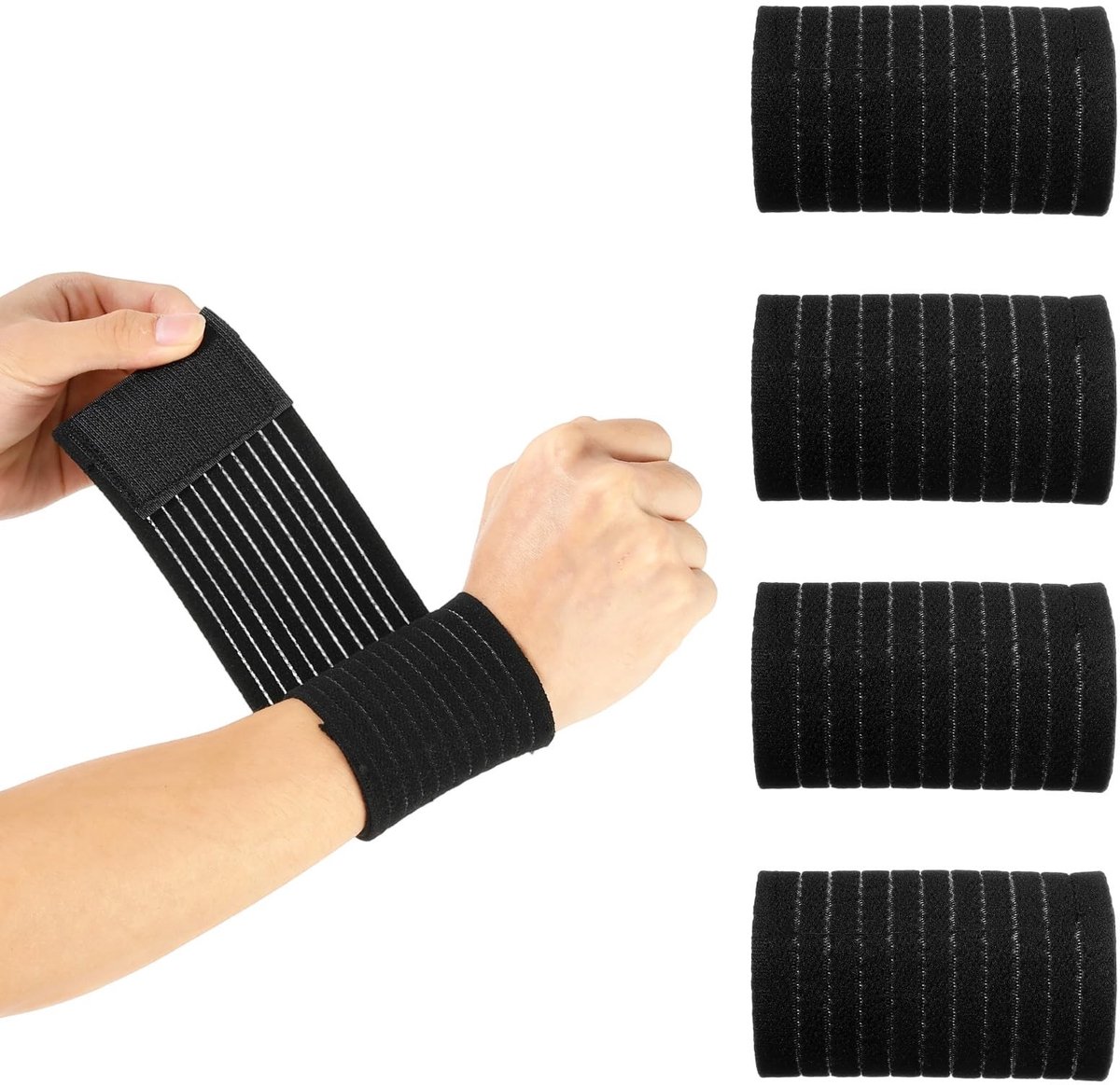 Solidchoice - Set van 4 Elastische Polsbandages voor Sport