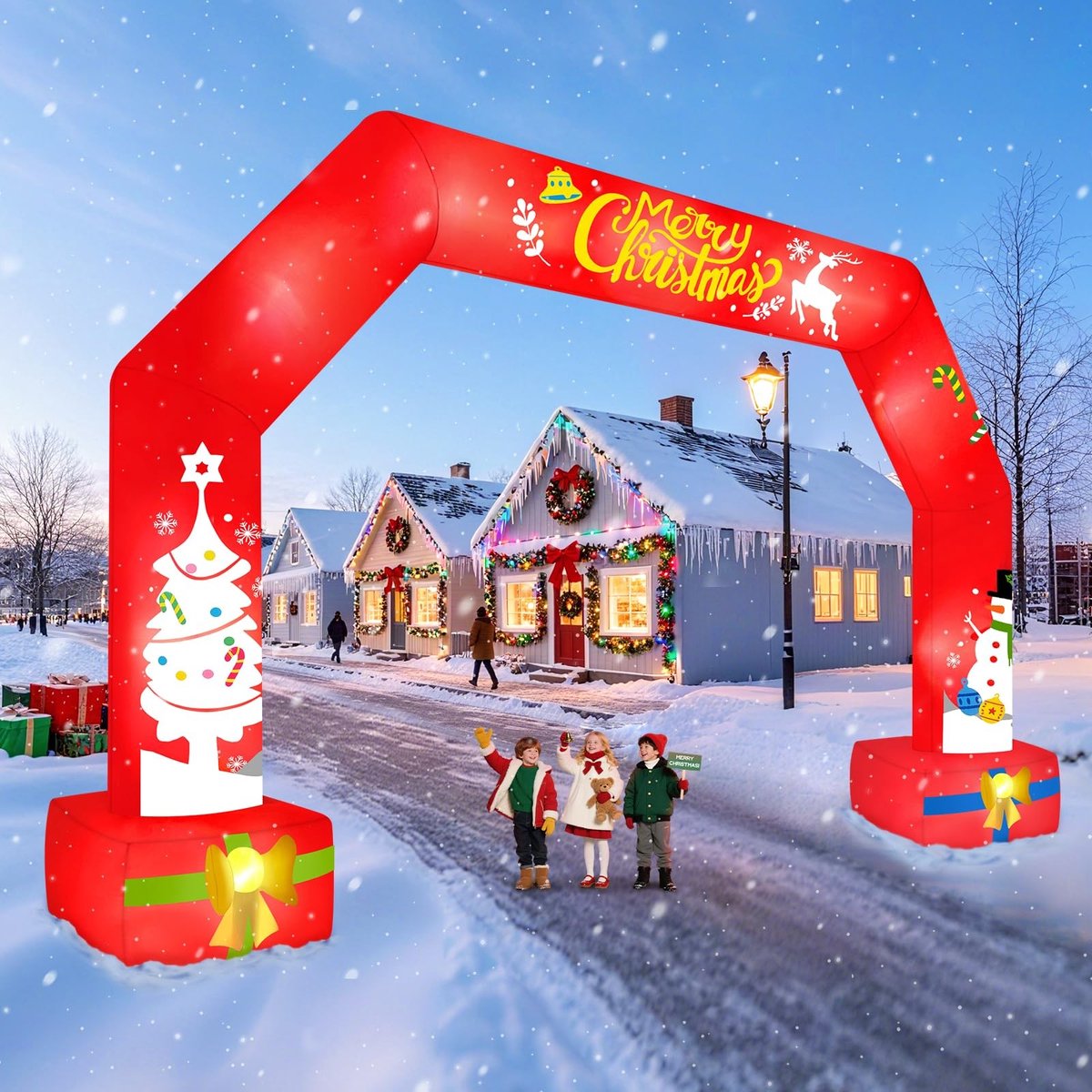 Solidchoice - Grote Opblaasbare Kerstboog met LED Verlichting