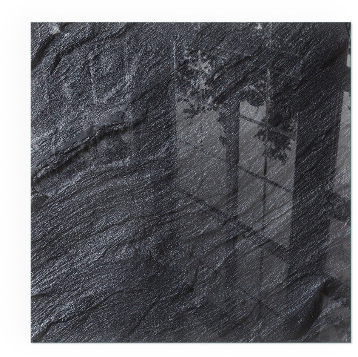 ArtPrintCavePlaat voor onder houtkachel - 50x50cm - Onderplaat kachel - Kachel vloerplaat Zwart - Vloerplaat openhaard