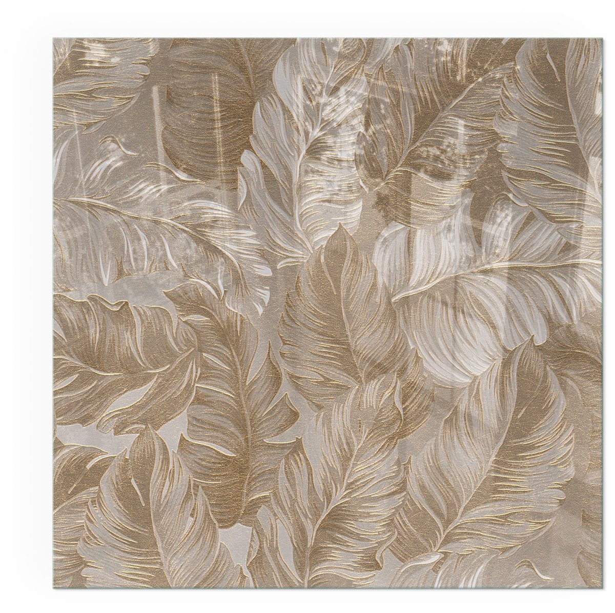 ArtPrintCavePlaat voor onder kachel - 60x60cm - Vloerplaat voor houtkachel - Kachel vloerplaat Beige - Vloerplaat openhaard