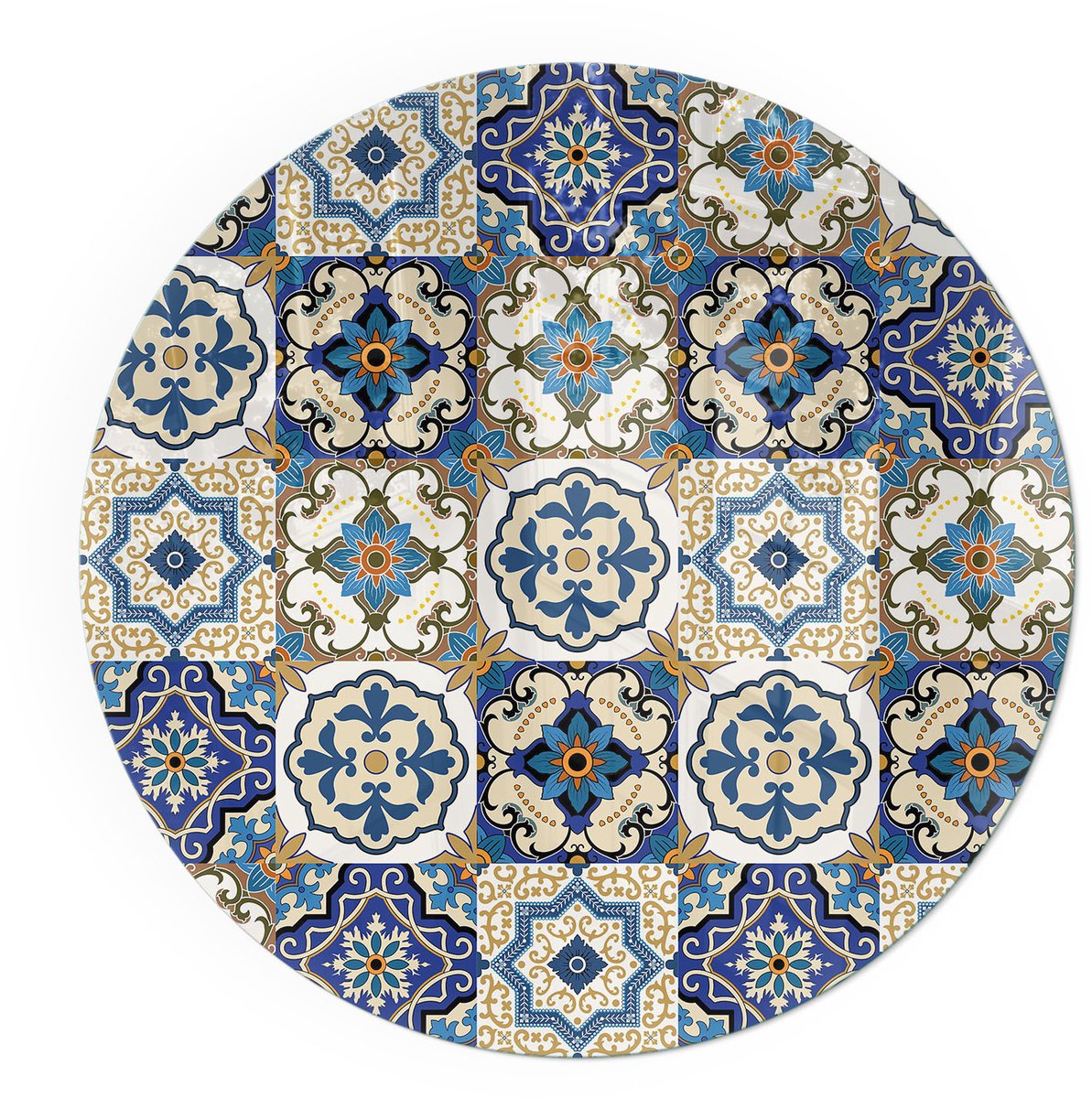 ArtPrintCavePlaat voor onder kachel - 60x60cm - Vloerplaat voor houtkachel - Kachel vloerplaat Blauw - Vloerplaat openhaard