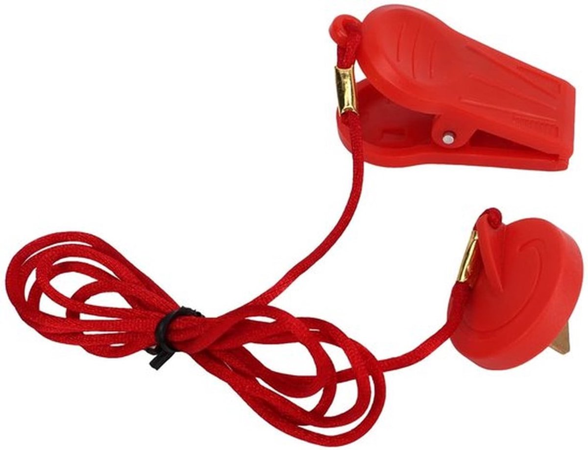 Loopband Sleutel Magnetisch - Ronde Schakelaar - 2 Stuks - ABS-Kunststof - Sterke Clip - Duurzaam en Lichtgewicht - Veiligheidsschakelaar