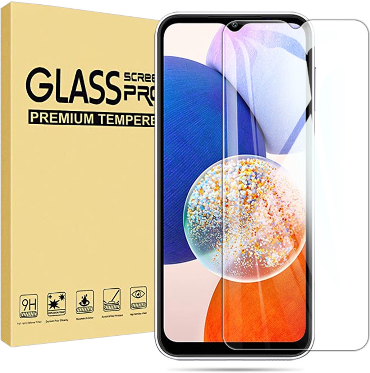 Screenprotector van gehard glas voor de Samsung Galaxy A15