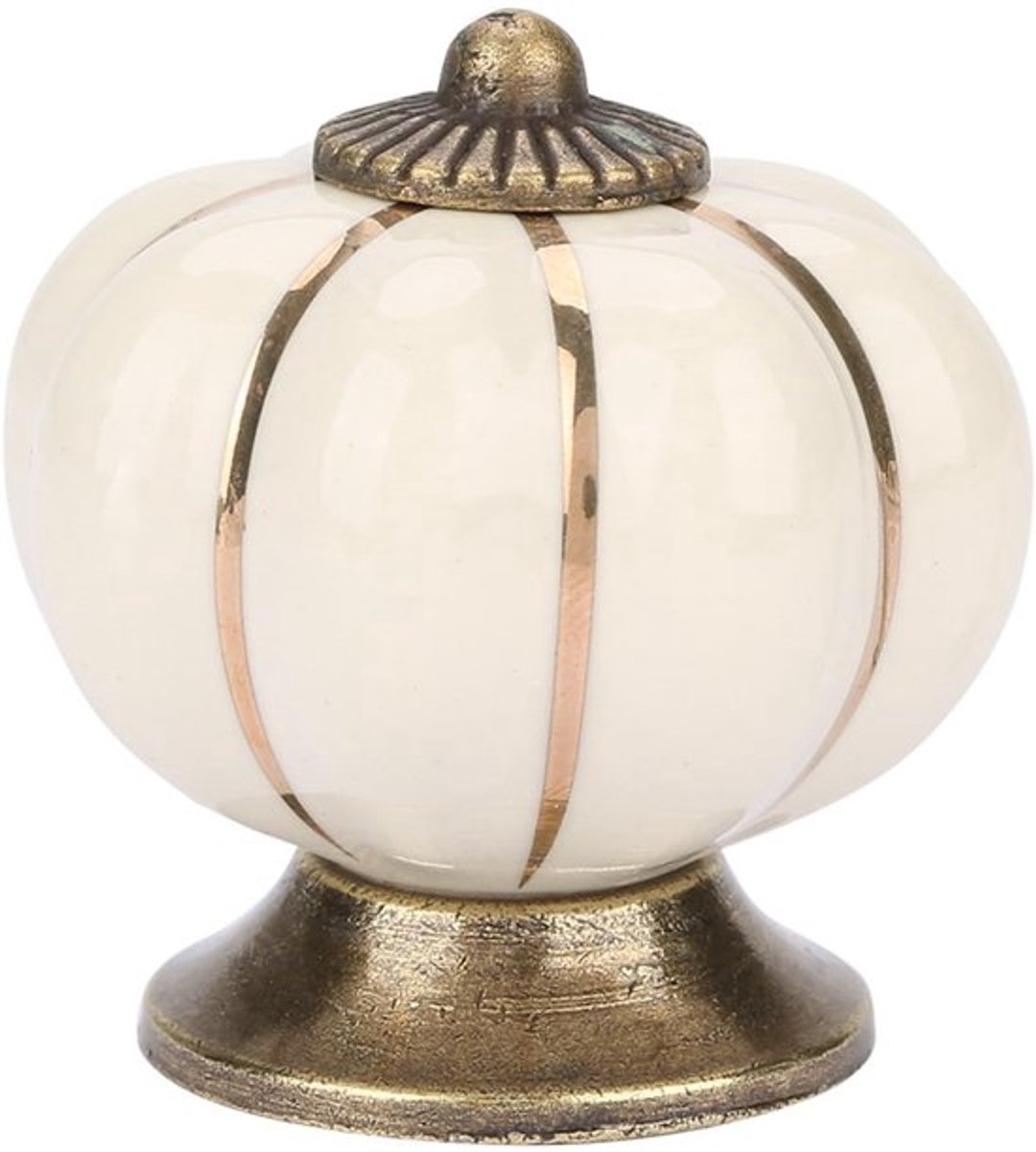 Knoppen Vintage Pompoen - Kastknoppen - Handgreep - Meubelknop - Knoppen voor Kleding - Duurzaam Keramiek - Kastknop