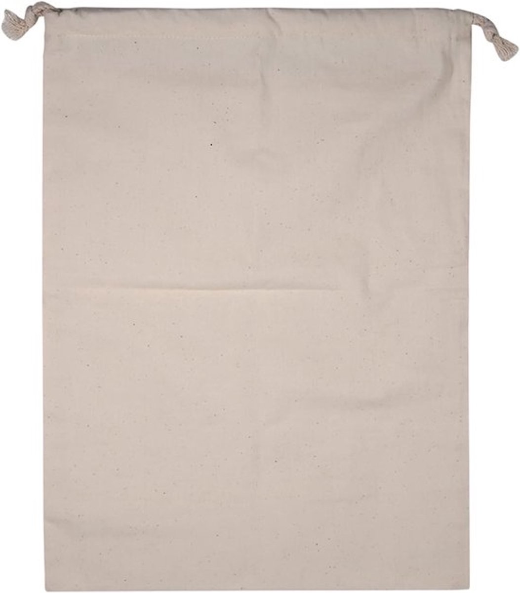 Eco-vriendelijk Katoenen Opbergzak - Grote Trekkoordzak voor Thuisorganisatie en Reisdoeleinden - 30 * 40cm