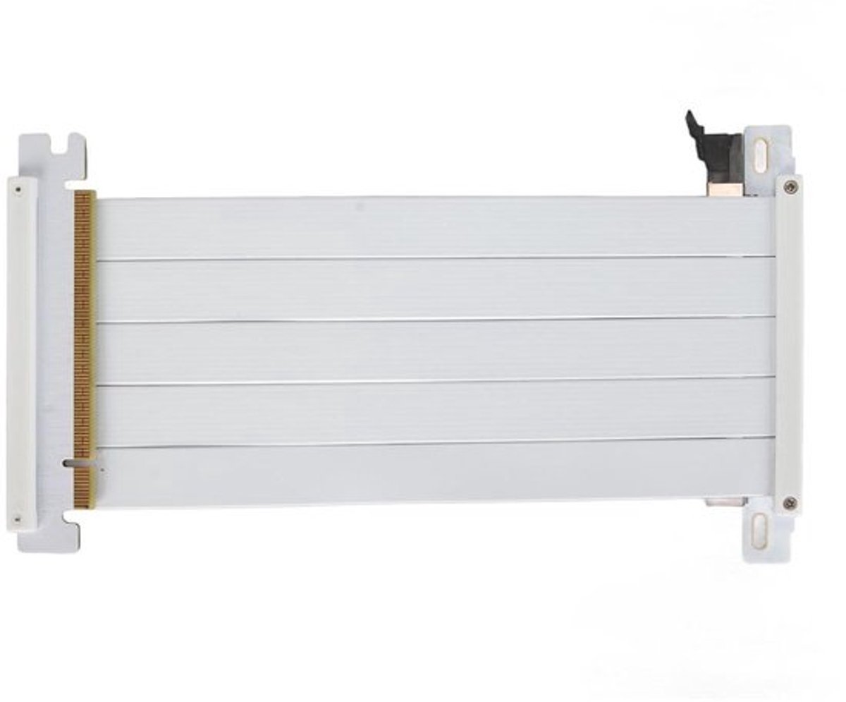 PCIE 4.0 verlengkabel 16X 4.0 180 graden adapter grafische kaart RTX 4090 RX 7900 XT (wit) 3m