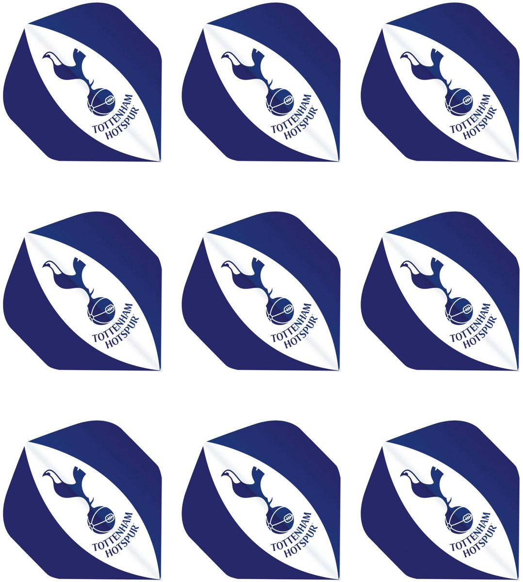 Dart Flights met Tottenham Hotspur Embleem - 3 Sets (9 Stuks)