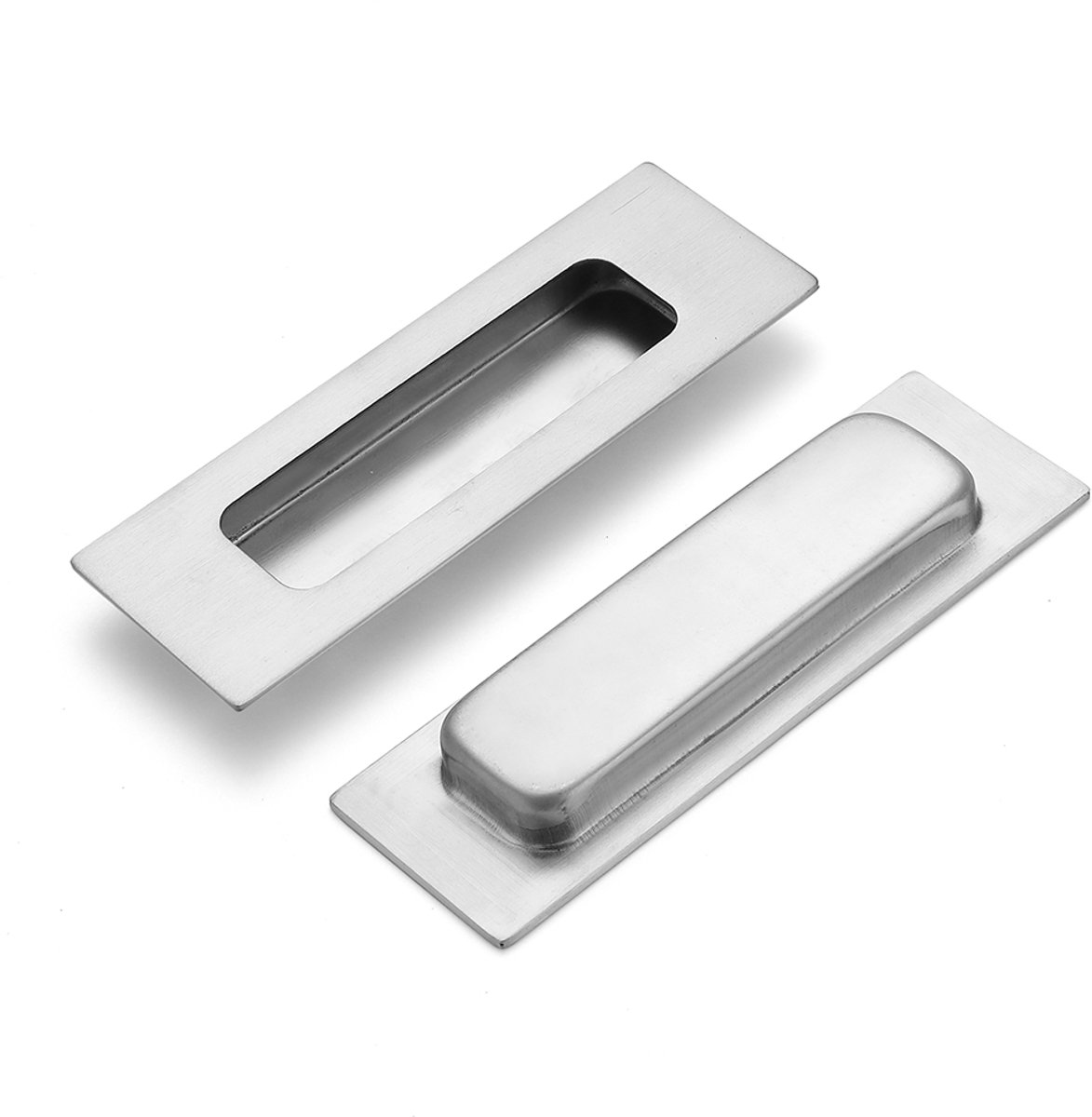 Schuifdeurkom rechthoek 120x40x12mm blind rvs