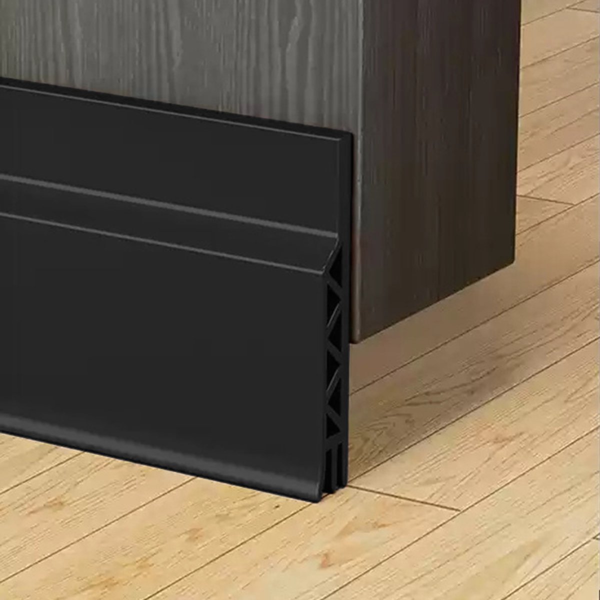 Casalora Aanpasbare Tochtstopper Deurrubber – Zwart – Zelfklevende Deurrubber – Snelle installatie – Geluids,Tocht ,Tegen Kou ,Vocht – 100 cm x 5 cm