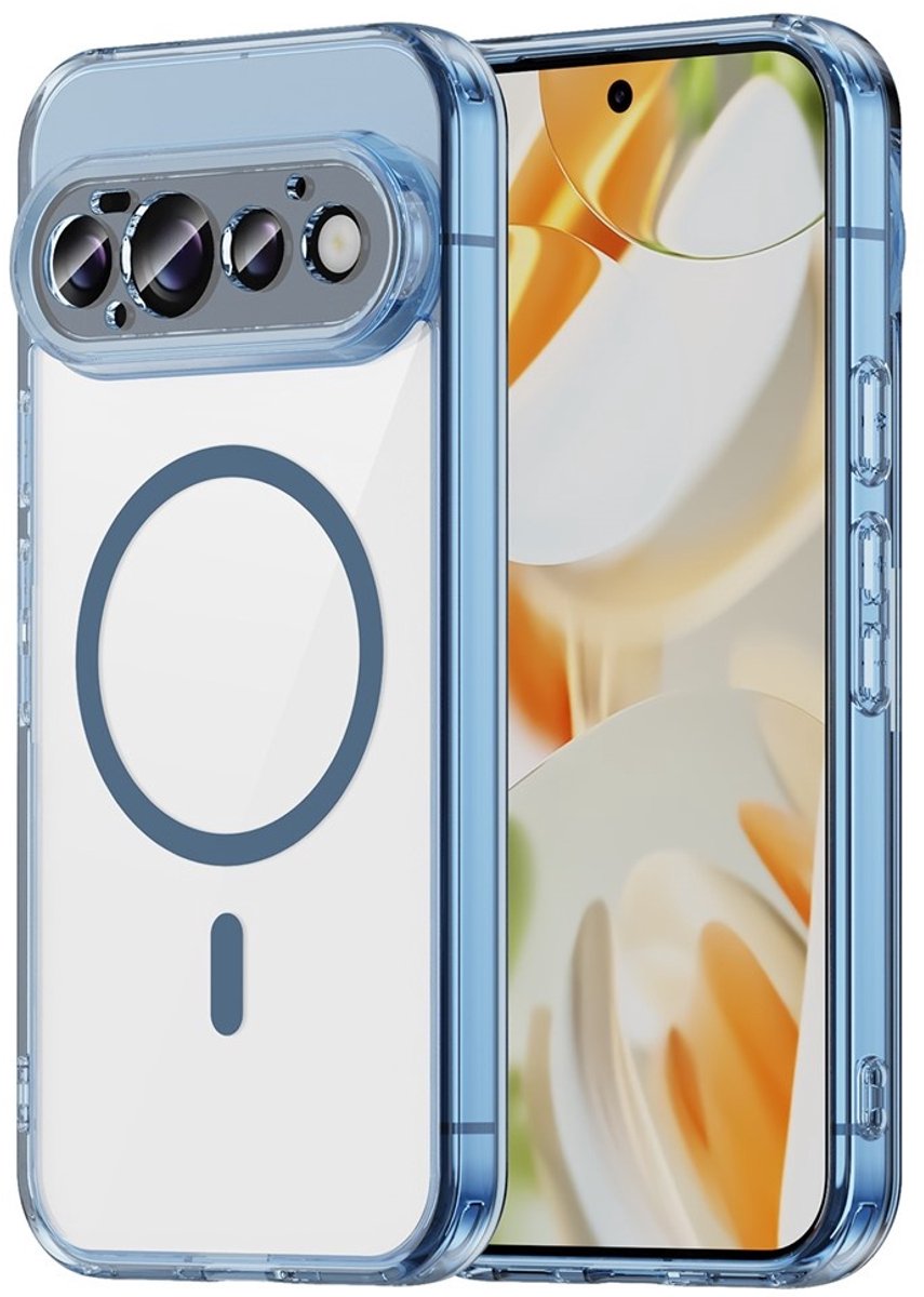 Coverup Hoesje - Geschikt voor Google Pixel 11 Hoesje - Coverup Clear TPU Back Cover - MagSafe Compatible - Blauw