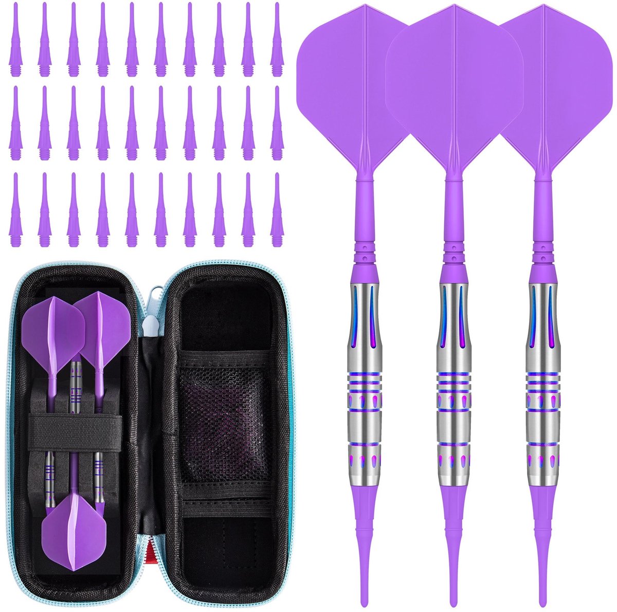 Solidchoice - Professionele Dartset met 90% Wolfraam Dartpijlen
