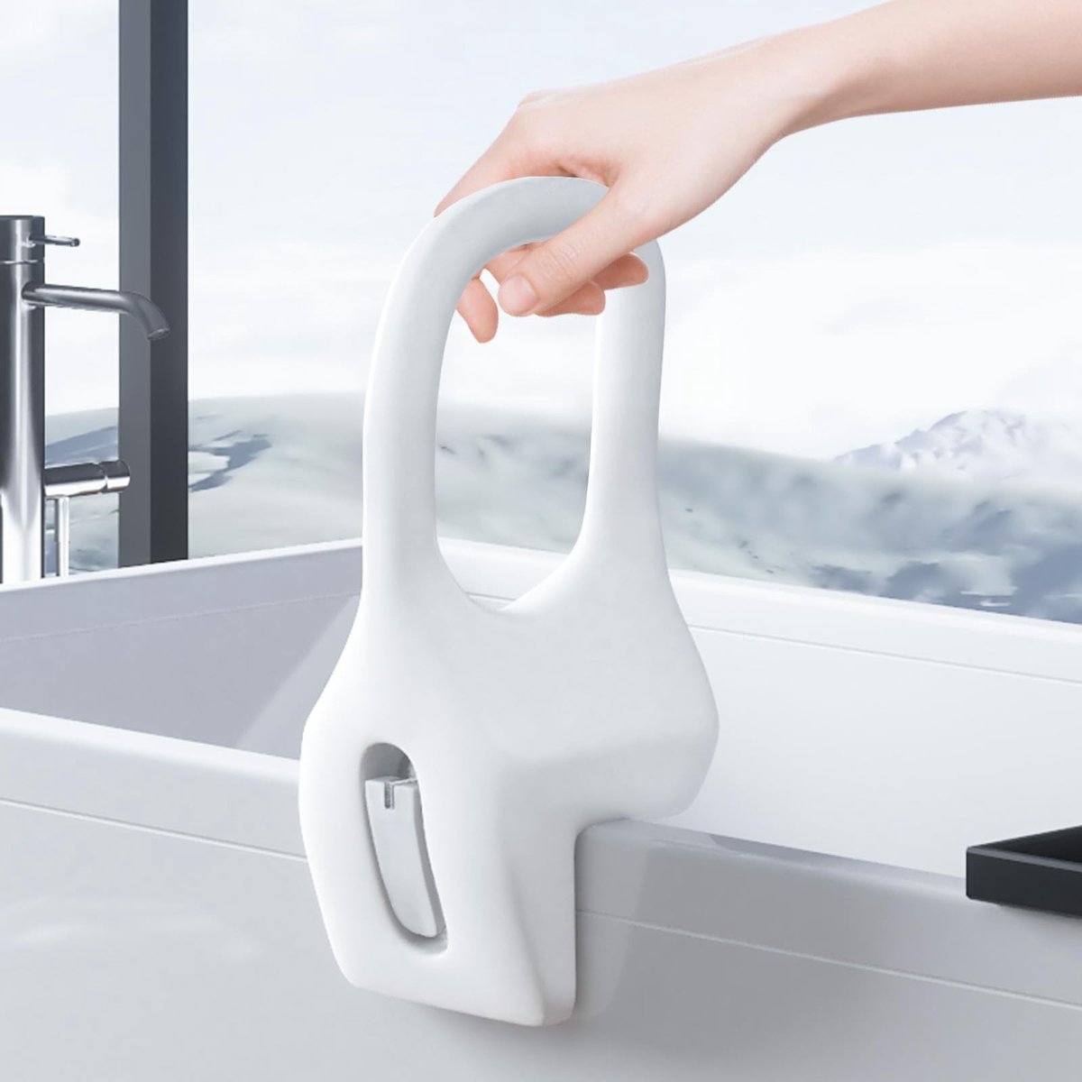 Solidchoice - Badkamer Instapsteun voor Senioren met Comfortabele Handgreep