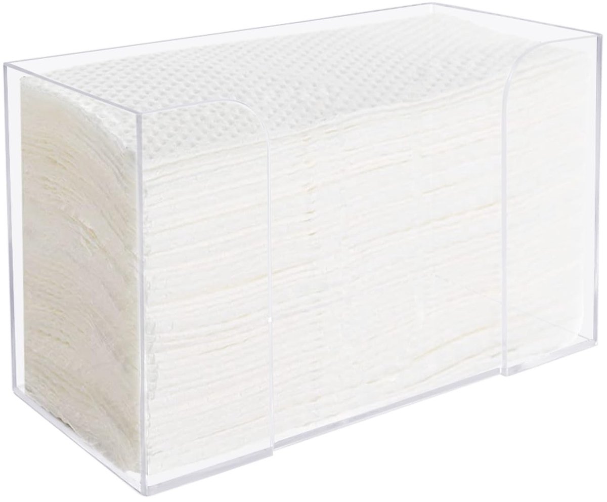 Solidchoice - Transparante Napkinhouder voor Keukenpapier