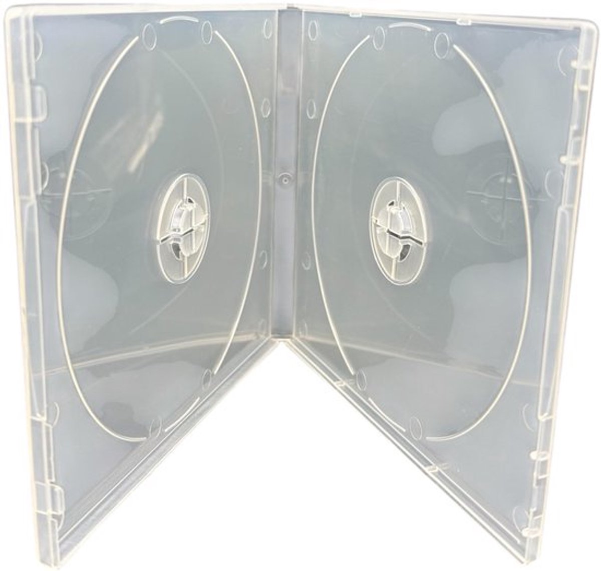 CD/DVD Hoes 10 mm - Dubbele CD Hoes - Polypropyleen - Schokbestendig - Glanzend - Inlay Sleeve - Cd Case