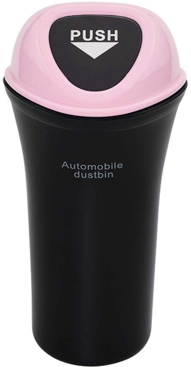 Solidchoice - Mini Auto Afvalbak voor Deur, Geschikt voor Diverse Auto's, Roze