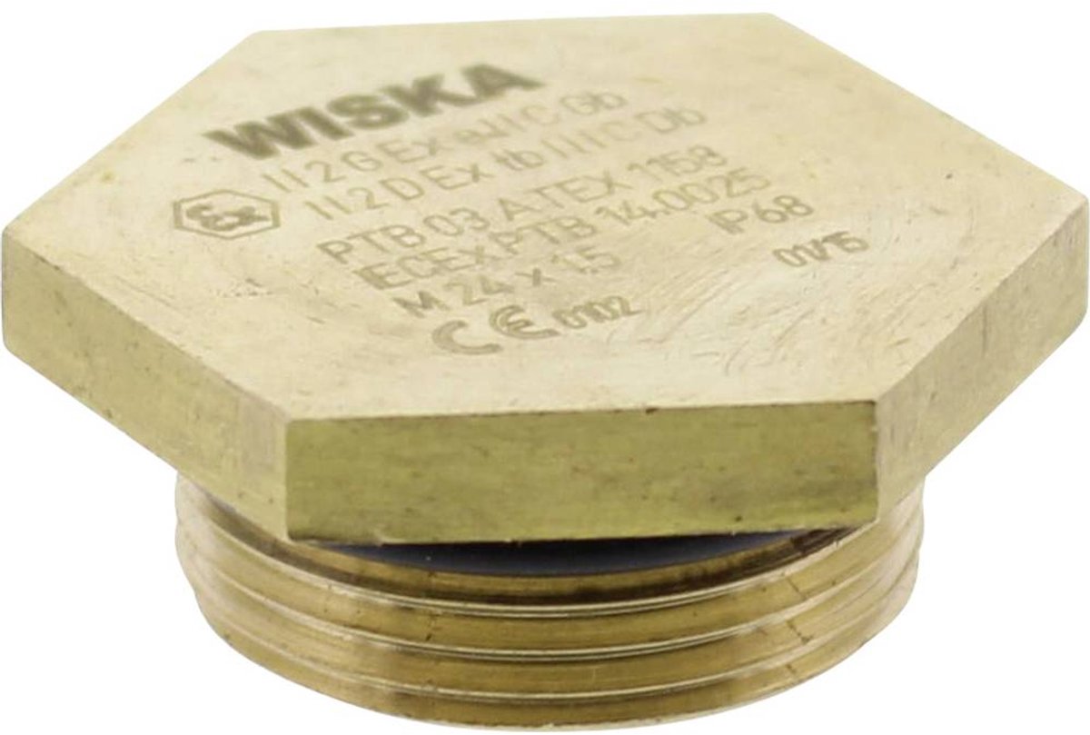Wiska 10030201 EX-VSM 20 Blindstop Slagvast, Explosiebestendig M20 Metaal Natuur 1 stuk(s)