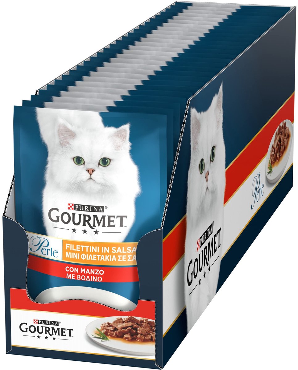 Solidchoice - Natvoer voor Volwassen Katten met Rundvlees in Saus, 26 Zakjes