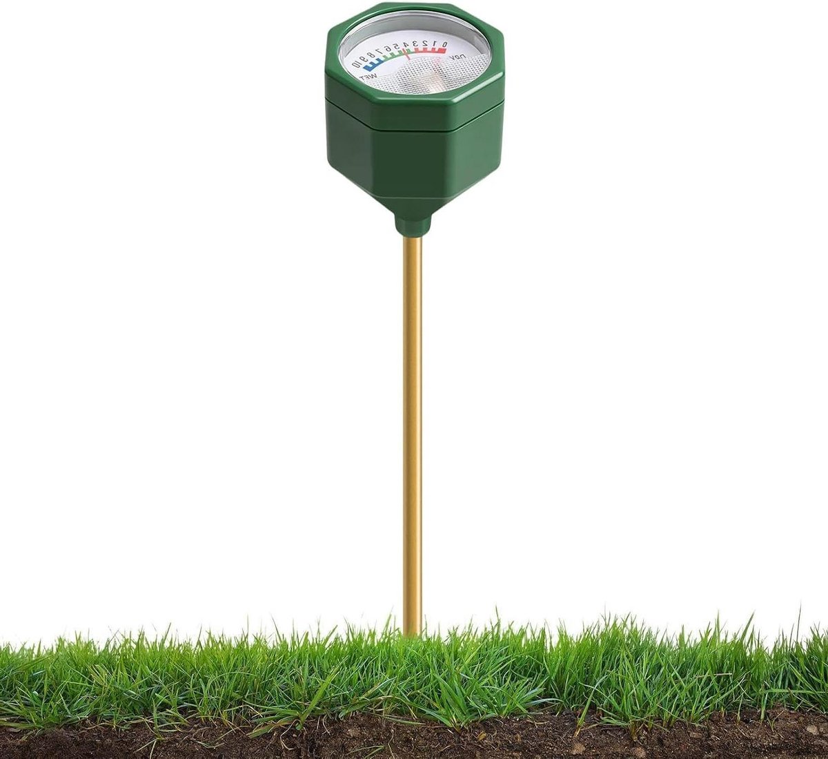 Bodemmeter - Vochtsensor Plantenmeter - Planten Verzorgen - Batterijloos Ontwerp - 23 x 5 x 5 cm - Zilver