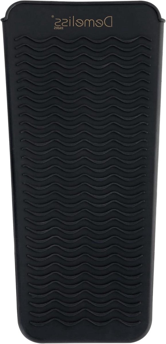 Beschermingsmat Siliconen - Hittebestendige Mat - Haar Styling - 2-in-1 Hoes - 34 x 16.5 cm - Zwart