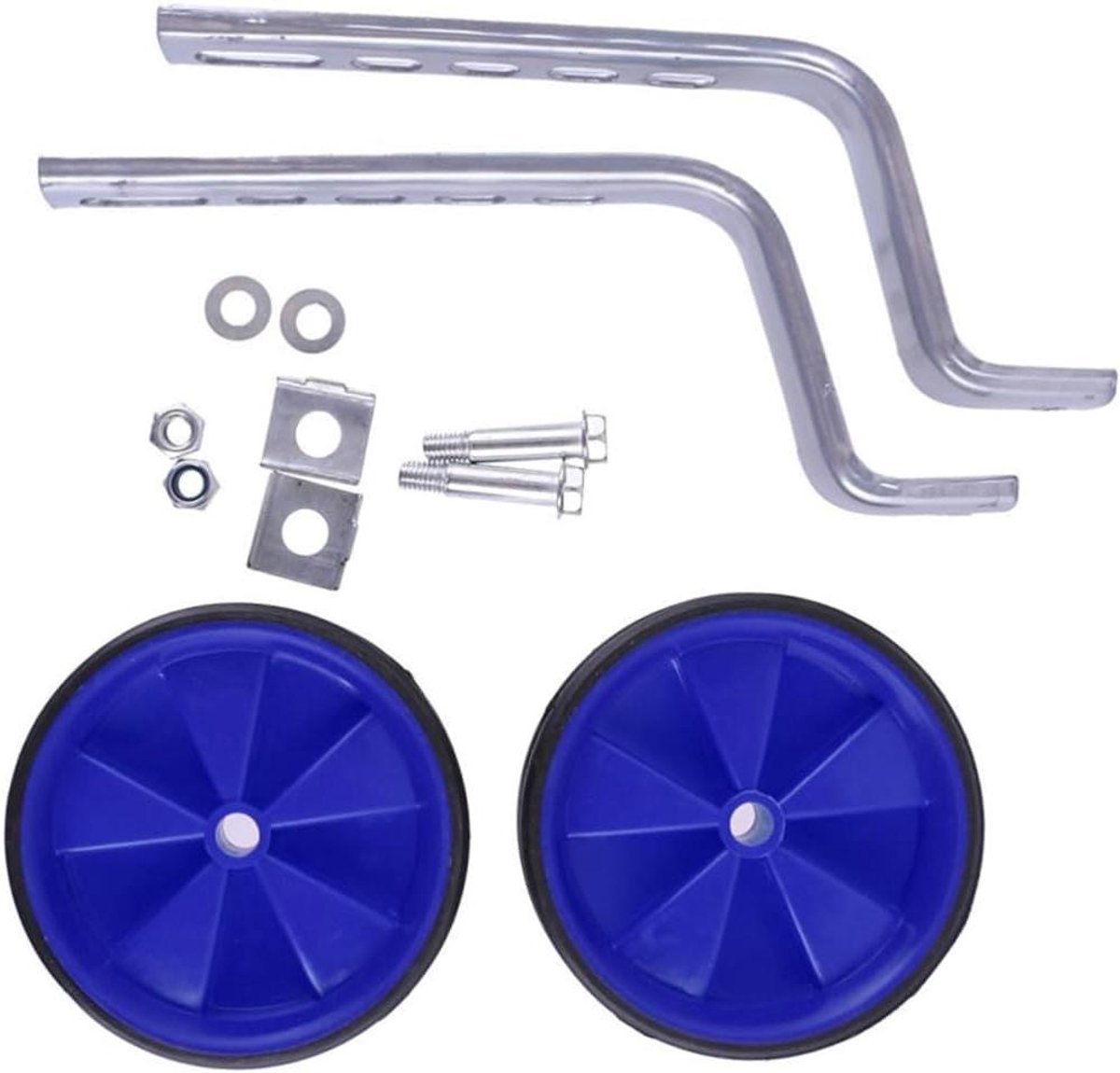Kinder Fietswielen - Hulpwielen Set - Kinderen Leren Fietsen - Universele Pasvorm - 12-20 Inch - Blauw