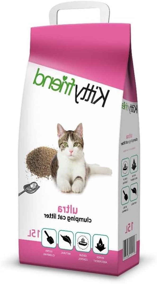 Kattenbakvulling - Klitvrij Zand - Hygiënisch Huis - Sterke Klontvorming - 15 Liter - Natuurlijk