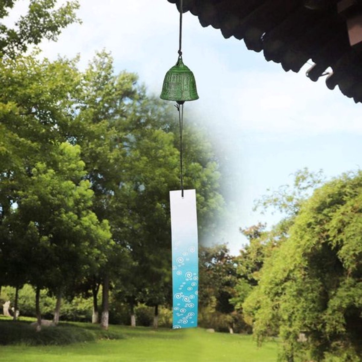 Metalen windgong voor tuin en veranda - Prachtig afgewerkt, aangename klokken, stabiele temperatuur