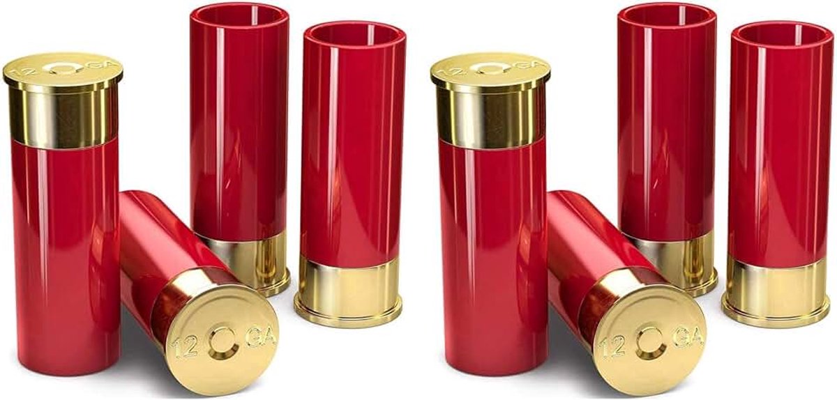 8 stuks 12-gauge borrelglaasjes tequila borrelglas