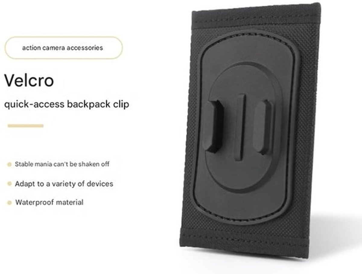 Geschikt voor GoPro 13/12 actioncamera's,Geschikt voor DJI-accessoires, universeel Geschikt voor mobiele telefoons, buitencamera's, wandelrugzakclips