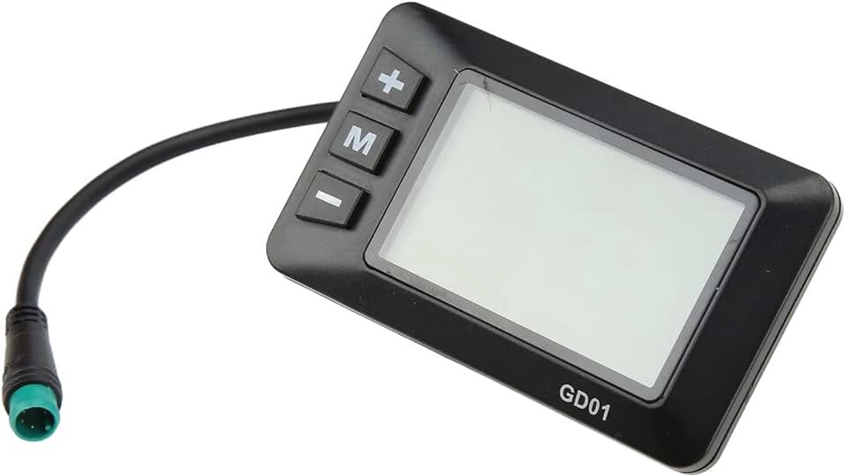 GD01-display, elektrische fiets GD01-display Kunststof veilig Realtime duurzaam voor 22,2 mm stuur