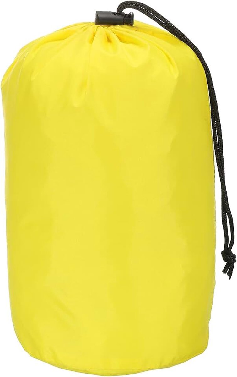 Stuff Sack, 5 x 10 Inch Waterdichte Outdoor Opbergzak Draagbare Trekkoord Stofklep Tas voor Camping, Geel