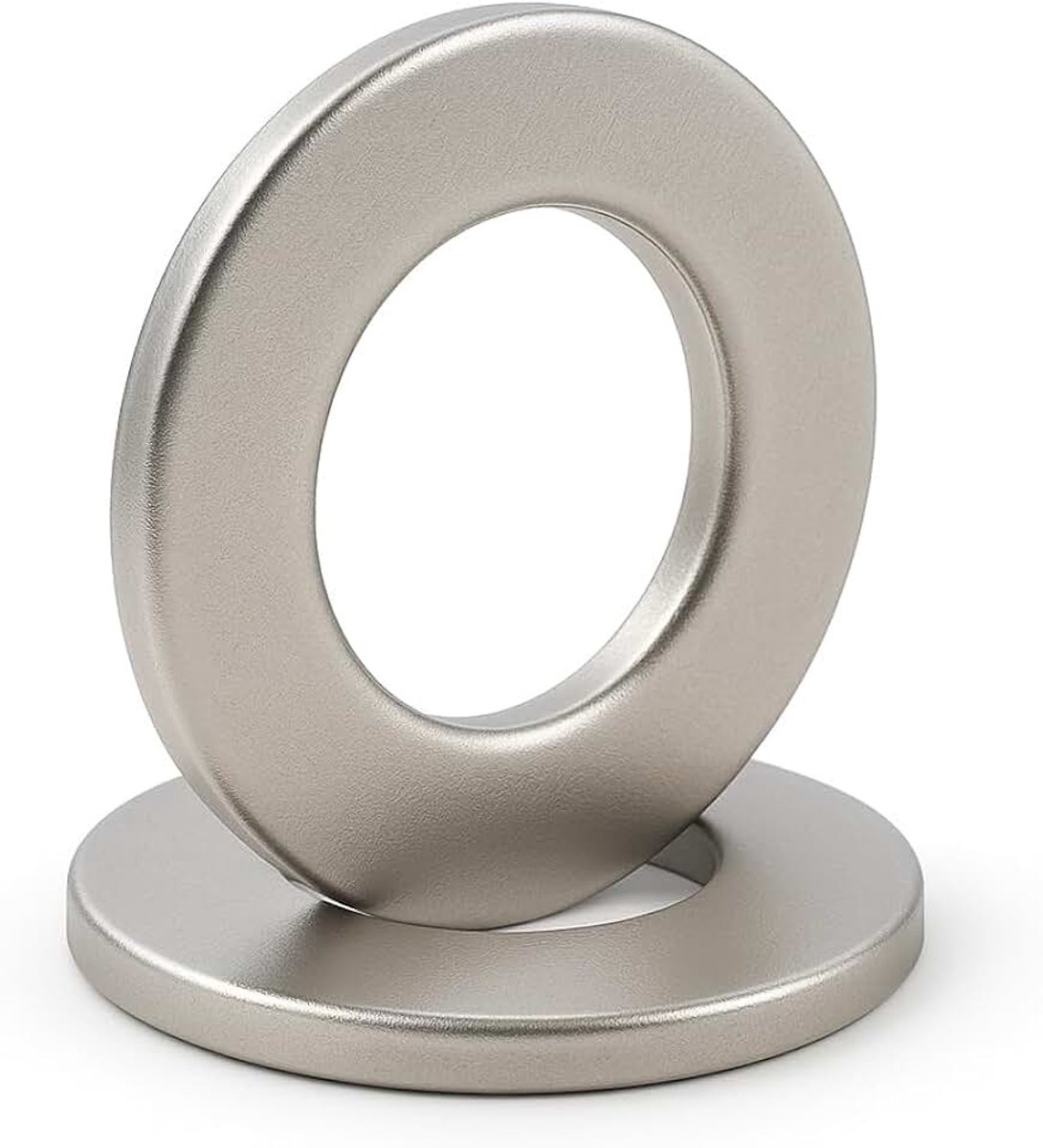 Metalen sluitringen: M45 x 85 mm - dikte 7 mm | platte sluitring M45 x 85 mm | roestvrij staal A2 (V2A / AISI 304) DIN 125A | voor schroeven, moeren, bouten: 1 stuk ProRaje