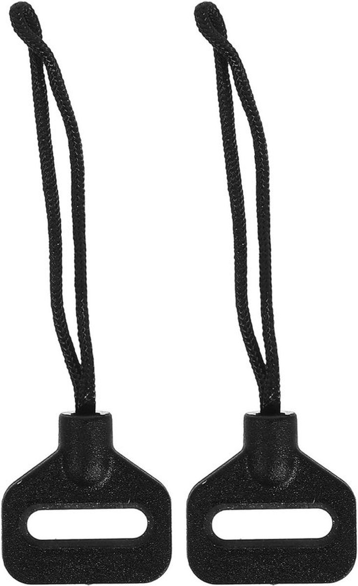 Camera-Koord Set voor Oogriem Adapter | Camera-Omhangband Accessoires | Verstelbare Camerariem Lus Schouder & Nek | ABS Gesp | Zwart | 4.8x1.5cm | 2 Stuks