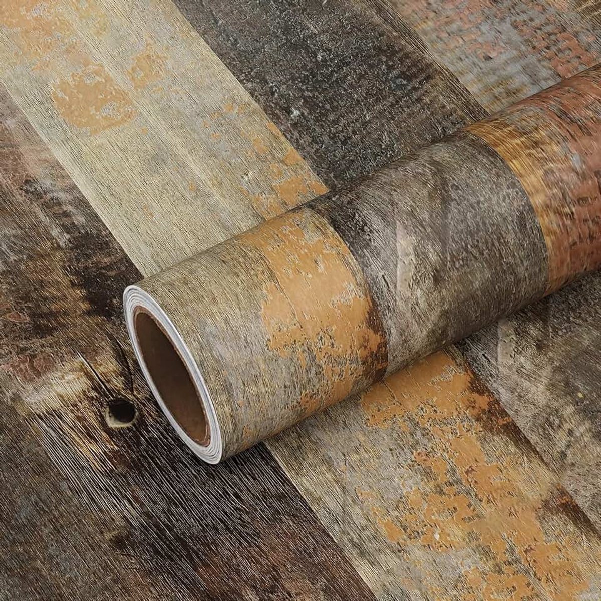 Behang Zelfklevende Kleverige Rug Plastic Hout Effect Behang voor Slaapkamer Badkamer Vinyl Wrap voor Meubels Shabby Chic Kast Keuken Kast Stickers 40 cm × 300 cm