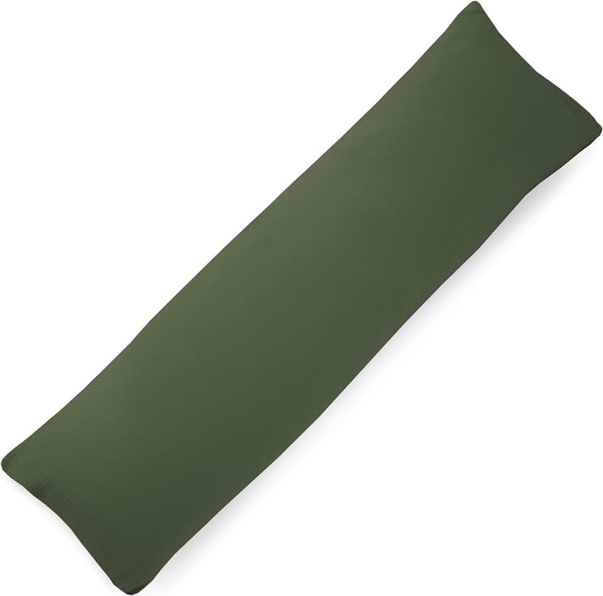 Bio-mousseline 40 x 145 cm kussensloop van 100% biologisch katoen, kussensloop overtrek met ritssluiting, made in EU, groen