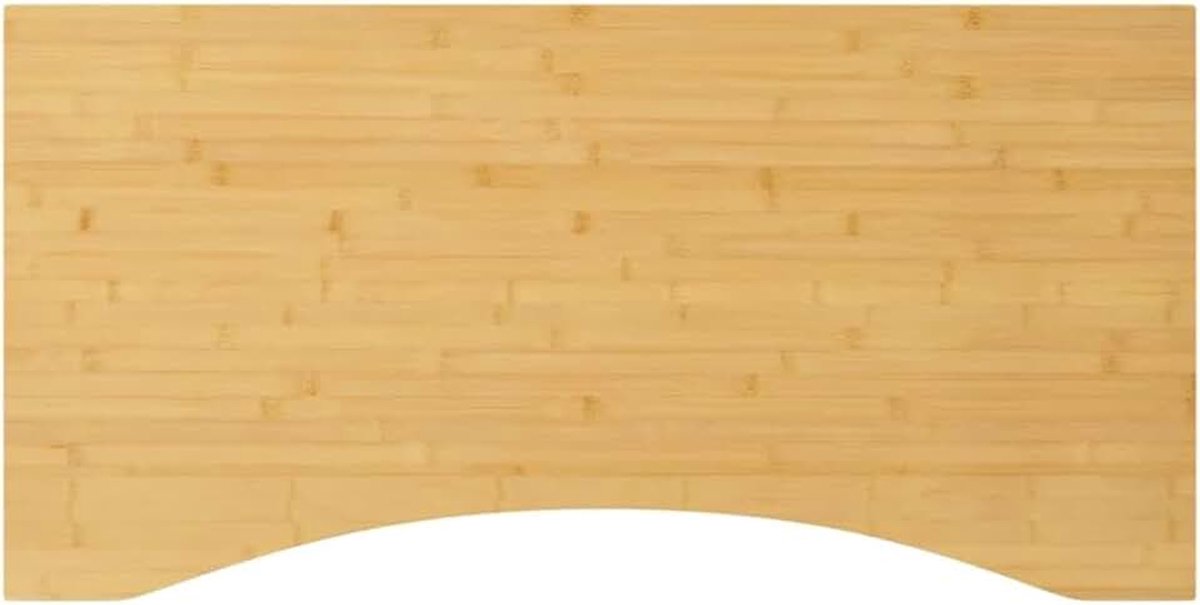 Bureaublad, vervangend tafelblad, vervangend tafelblad, vervangend onderdeel bamboetafelblad voor eettafel, salontafel, tuintafel, 110 x 55 x 2,5 cm, bamboe