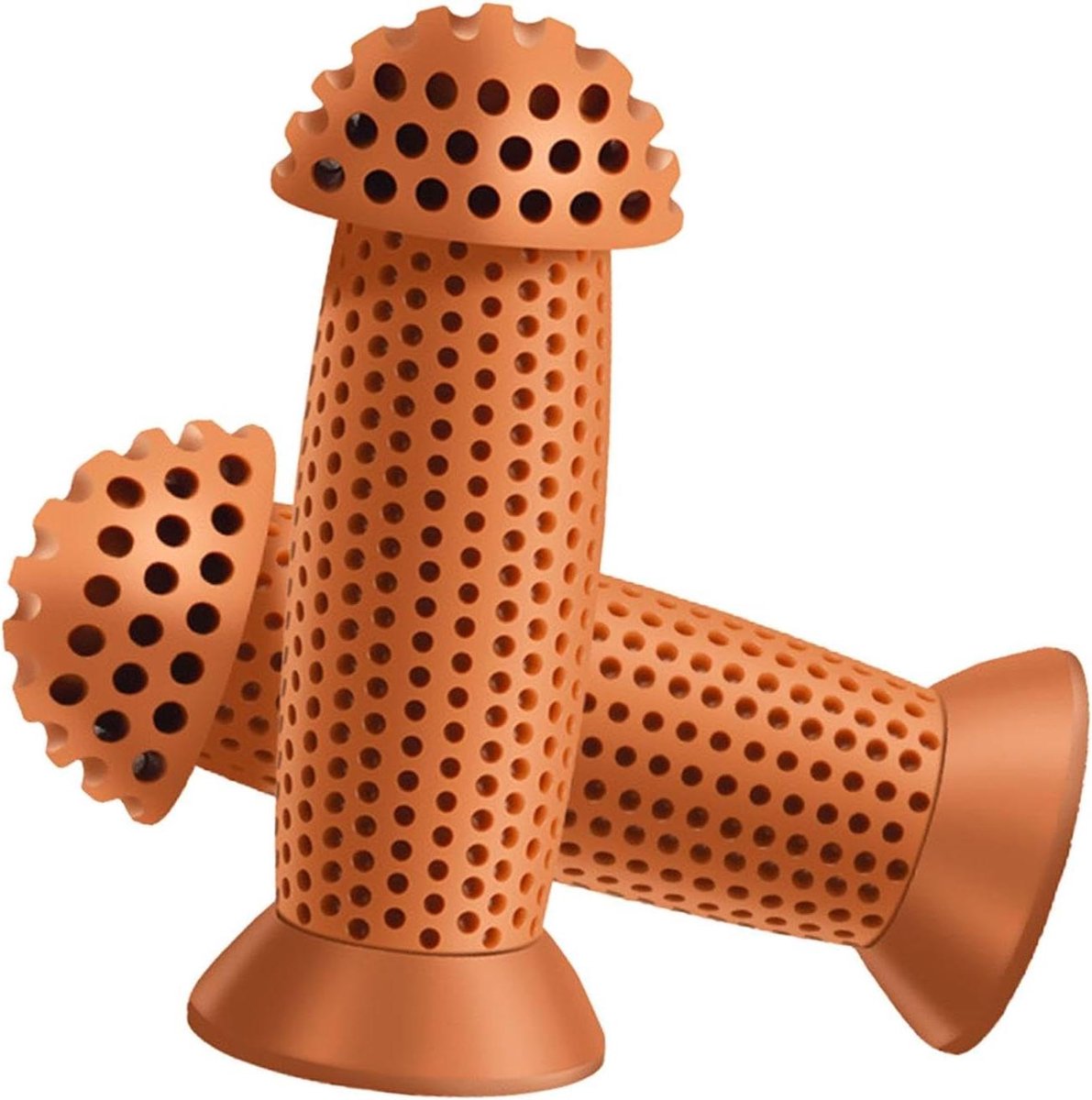 Fietsstuur Handvatten - Kinder Grips - Veilig Fietsen - Antislip Ontwerp - 10 cm - Bruin