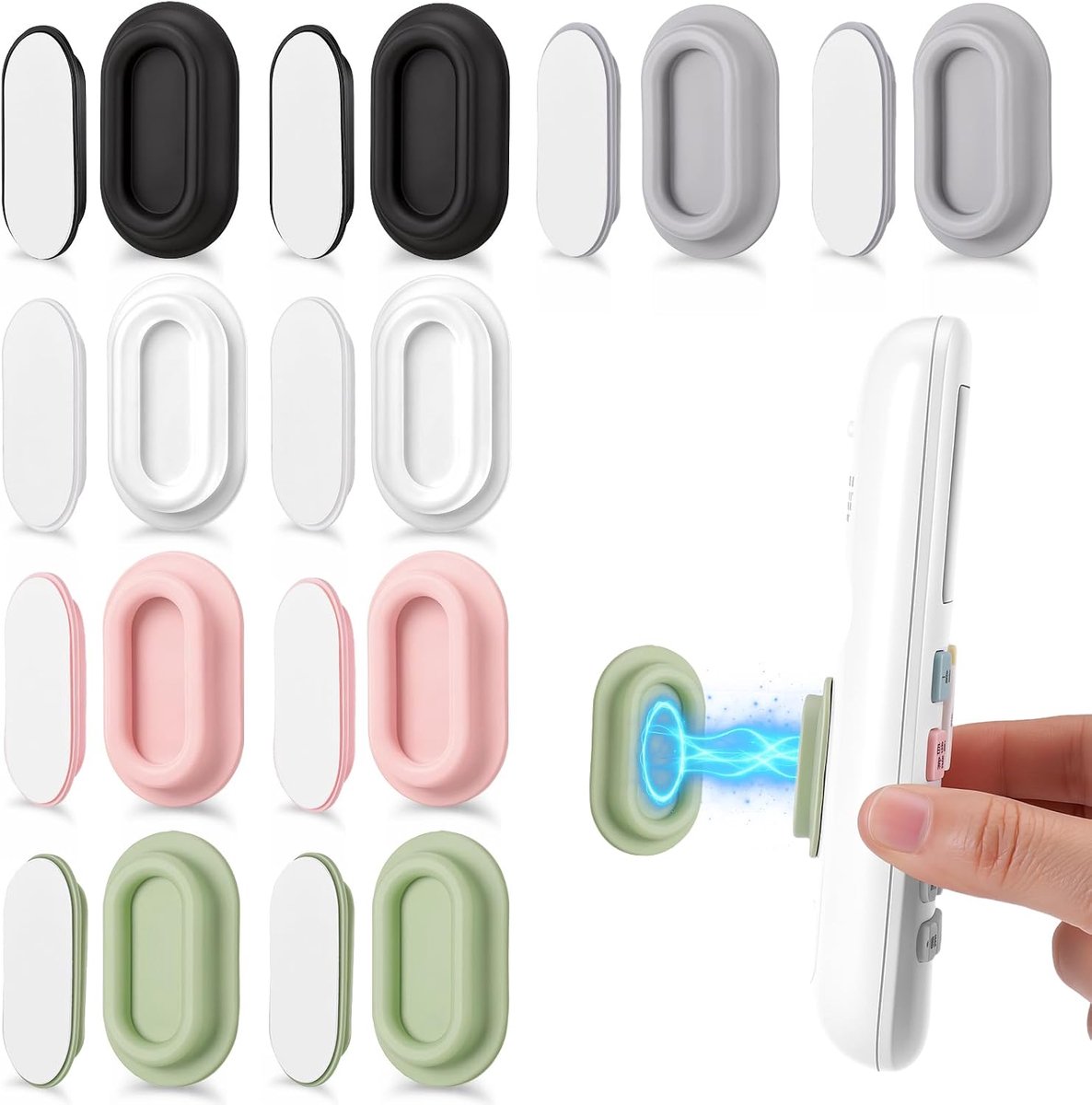 10 stuks afstandsbedieningshouders, magnetisch, afstandsbediening, opslag, magneethouder, wandhouder voor controller, organizer voor muur, tv en airconditioning