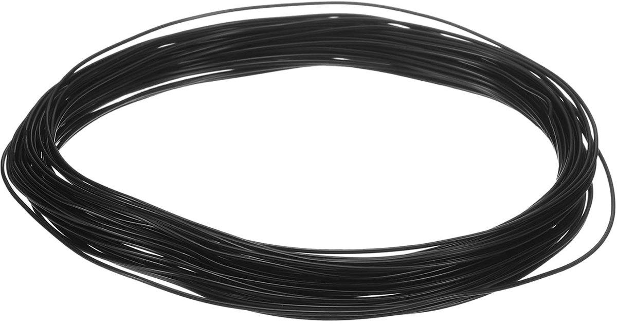 Aluminium, 0,8 mm, 10 m lengte, flexibele draad voor bonsai voor tuin, tuinbouw, landschapsarchitectuur, plantage, zwart